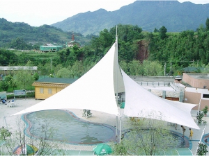 膜结构游泳池遮阳棚 膜结构游泳池遮阳棚