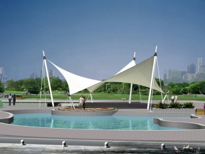 膜结构游泳池遮阳棚