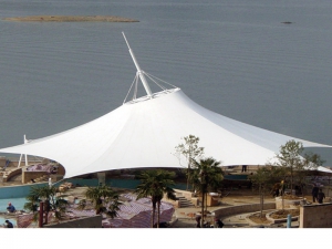 膜结构游泳池遮阳棚