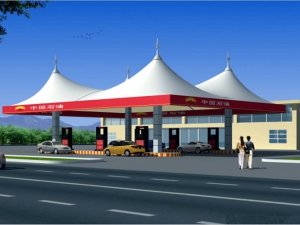 膜结构加油站收费站