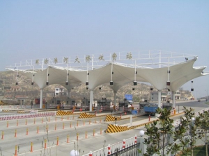 膜结构加油站收费站 膜结构加油站收费站